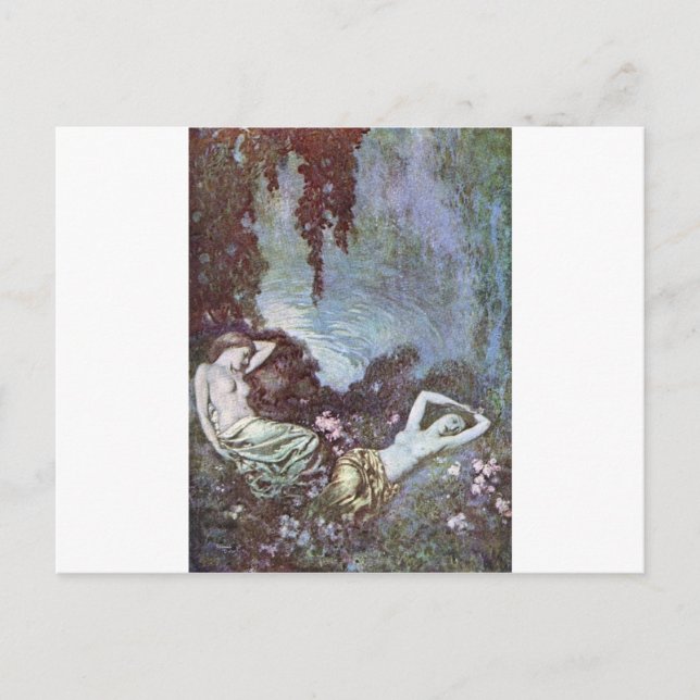 Dulacs Edgar Allan Poe Vykort (Framsida)