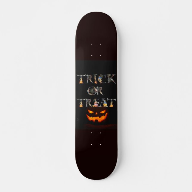 DULCES O TRUCO, BUS ELLER GODIS MINI SKATEBOARD BRÄDA 18,5 CM (Framsida)