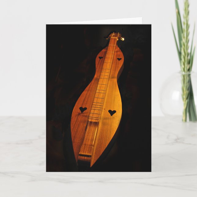 Dulcimer Blank Card Kort (Framsida)