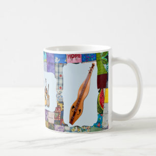 DULCIMER-BLUEGRAS BAND-QUILTED KAFFEMUGG