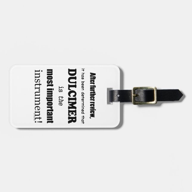 Dulcimer, det viktigaste instrumentet bagagebricka (Horisontell Framsida)