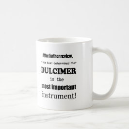 Dulcimer, det viktigaste instrumentet kaffemugg