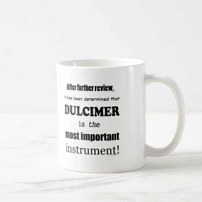 Dulcimer, det viktigaste instrumentet kaffemugg (Höger)