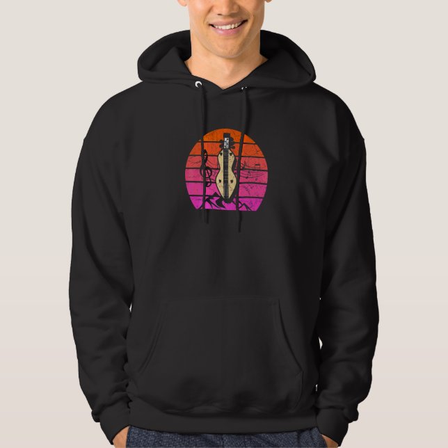 Dulcimer Gitarr Vintage Dulcimer Hoodie (Framsida)