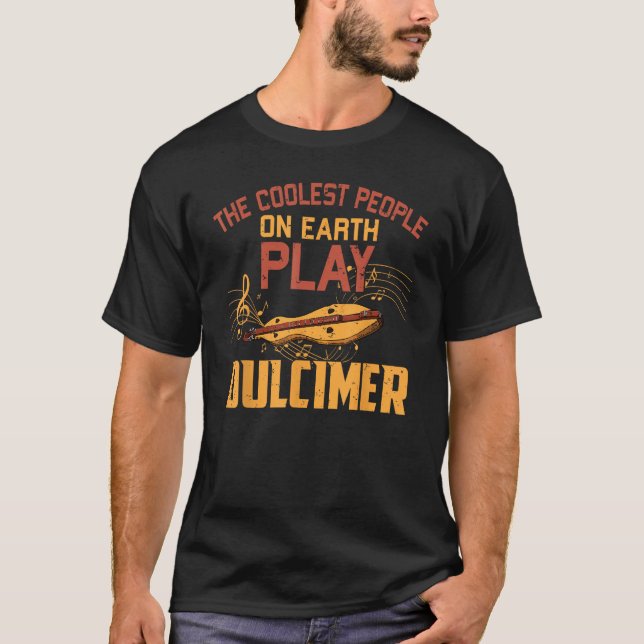 Dulcimer Music Älskare Mountain Dulcimer Player Gi T Shirt (Framsida)