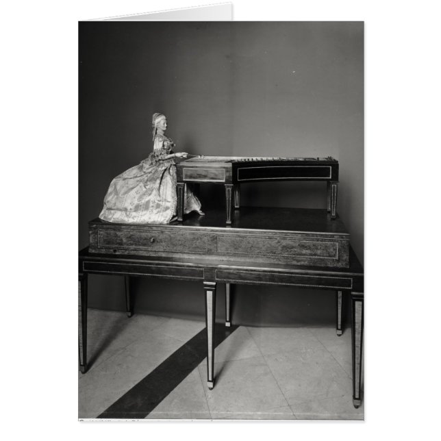 Dulcimer Player Hälsningskort (Framsidan)