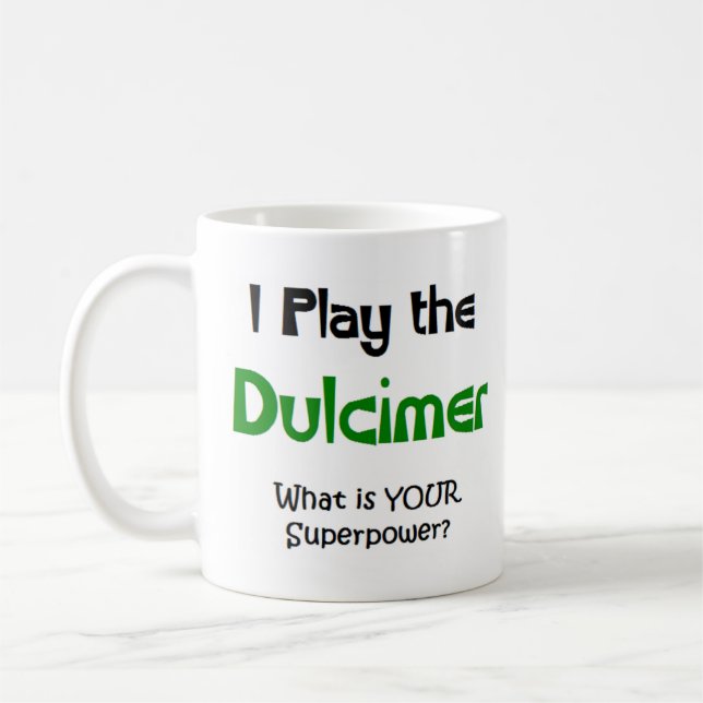 dulcimer-spelare kaffemugg (Vänster)