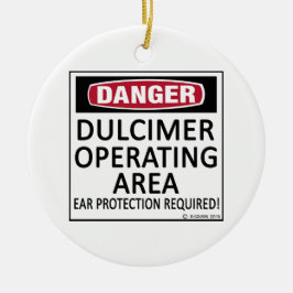 Dulcimer-verksamhetsområde Julgransprydnad Keramik