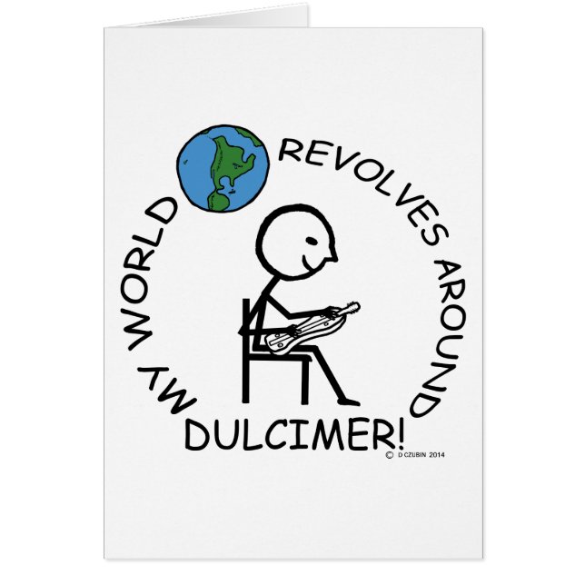 Dulcimer - World Revolves runt Hälsningskort (Framsidan)