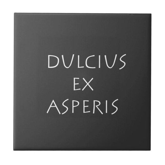 Dulcius ex asperis kakelplatta (Framsidan)