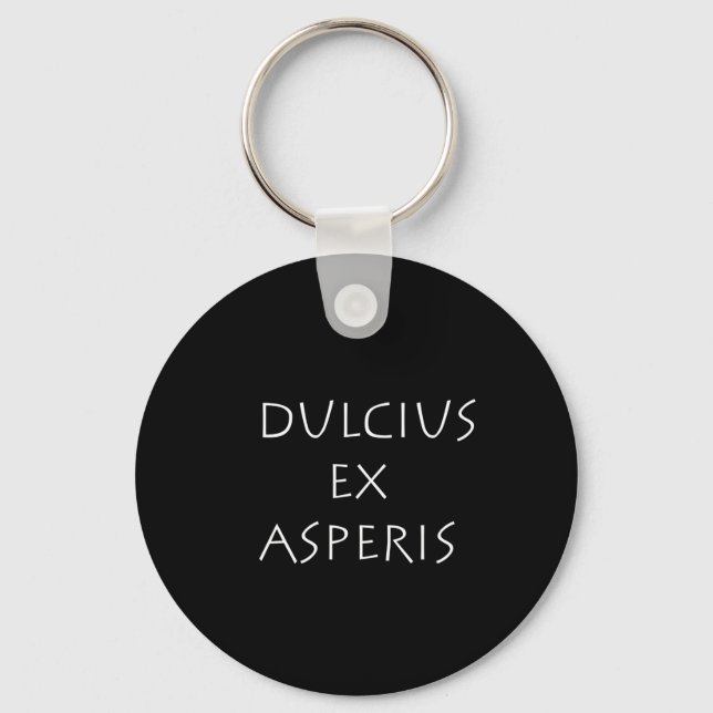 Dulcius ex asperis nyckelring (Framsida)