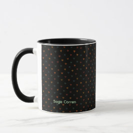 Dull Heart Pattern Mugg