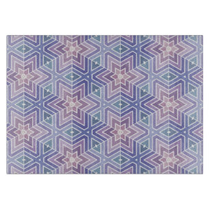 Dull Lavender Geometric Star Maze Mönster