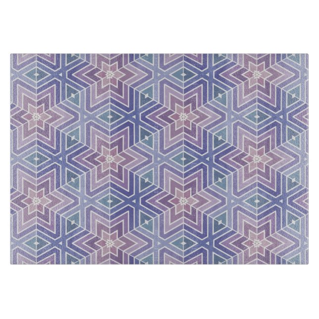 Dull Lavender Geometric Star Maze Mönster (Framsidan)