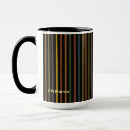 Dull Ribbon Stripes Mugg
