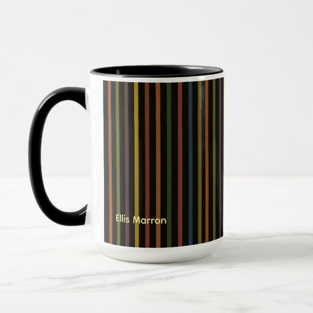Dull Ribbon Stripes Mugg (Vänster)