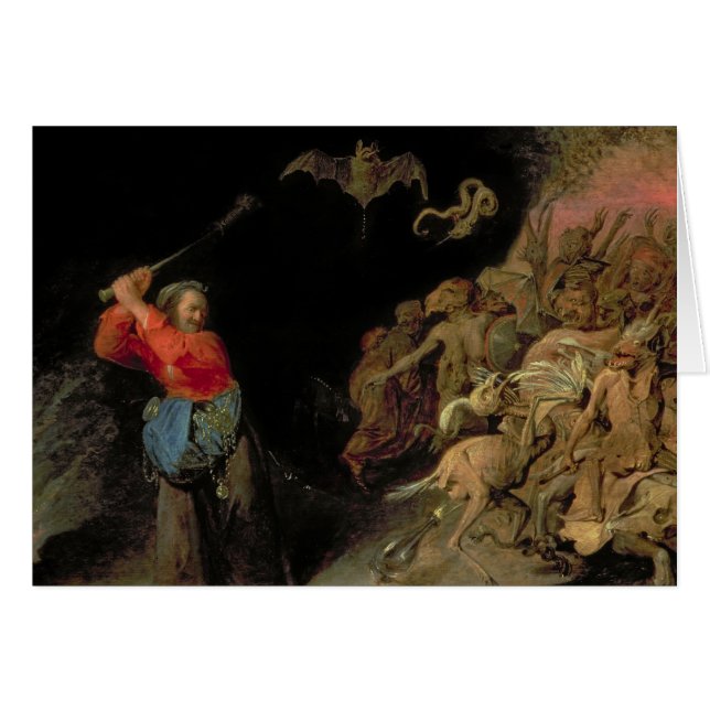 Dulle Griet som plundrar helvete Hälsningskort (Framsidan Horizontal)