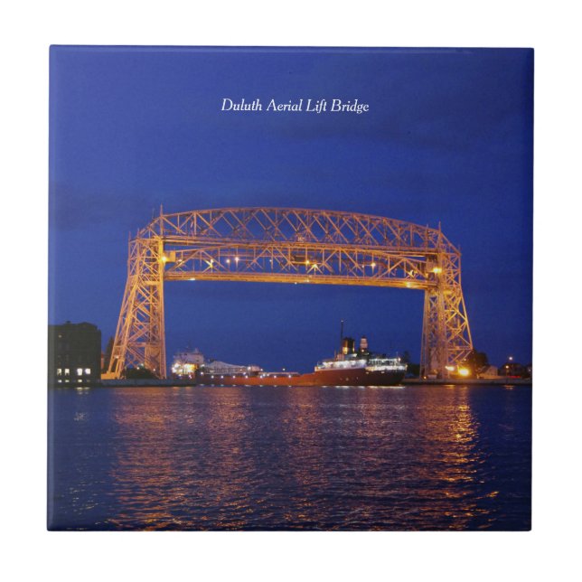 Duluth Aerial Hiss Bridge & John G. Munson Kakelplatta (Framsidan)