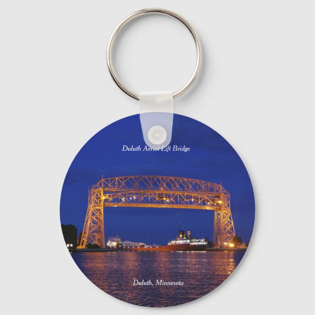Duluth Aerial Hiss Bridge & John G. Munson Nyckelring (Framsida)