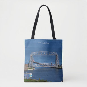 Duluth Aerial Hiss Bridge över hela säcken Tygkasse