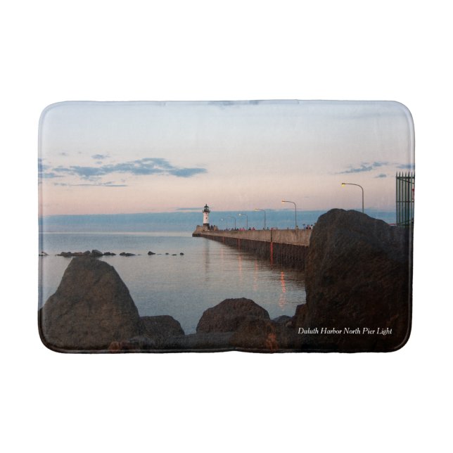 Duluth Harbor North Pier Light Bath mat Badrumsmatta (Framsidan)