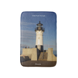 Duluth Harbor North Pier Light bathmat Badrumsmatta