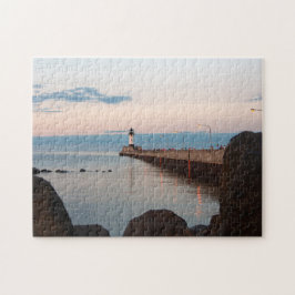 Duluth Harbor North Pier Light jigszle puzzle Pussel