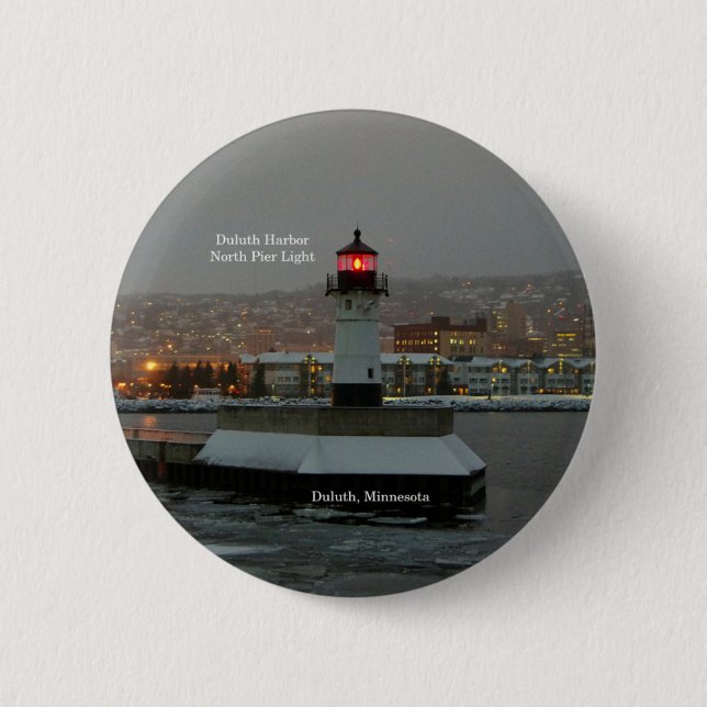Duluth Harbor North Pier Light knapp (Framsida)