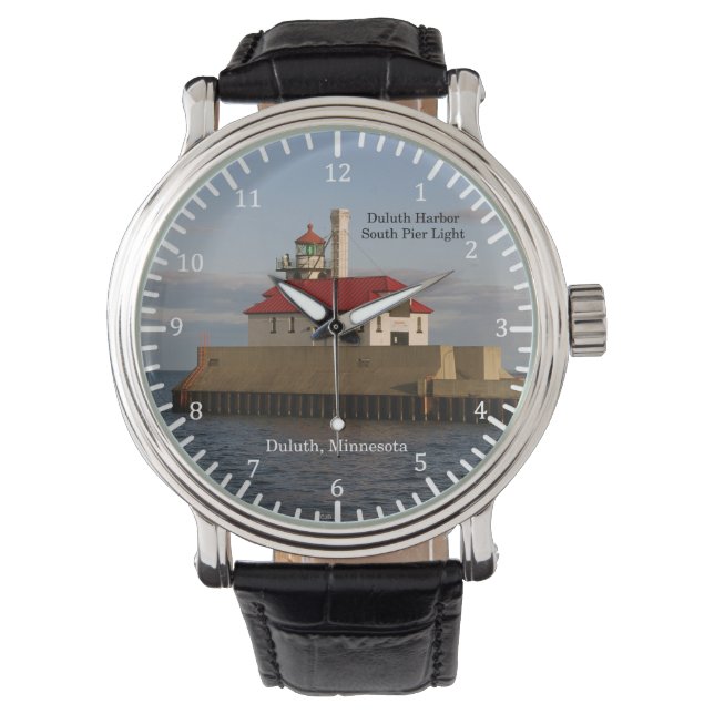 Duluth Harbor South Pier Light watch Armbandsur (Framsida)