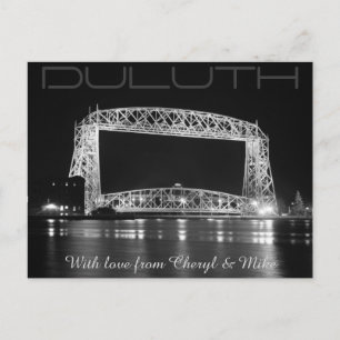 Duluth Hiss Bridge Black & White-foto Vykort