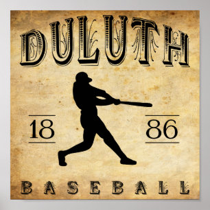 Duluth Minnesota baseball 1886 Poster
