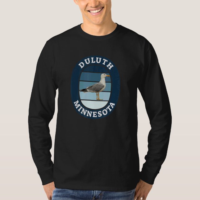 Duluth Minnesota Duluth Mn Fiskmås T Shirt (Framsida)