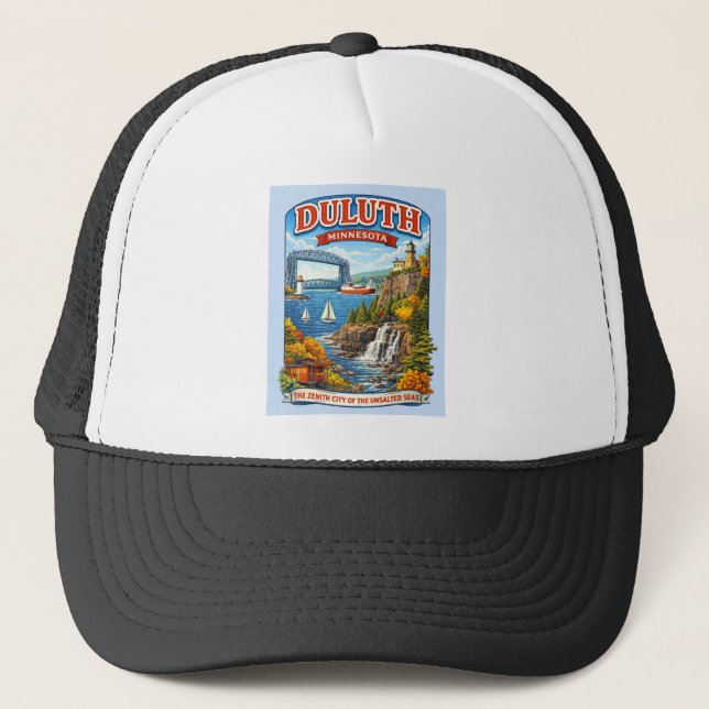 Duluth, Minnesota Souvenir Hatt, Lake Superior Keps (Framsida)