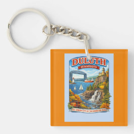 Duluth Minnesota Souvenir Keychain–Lake Superior