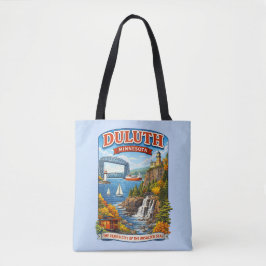 Duluth, Minnesota Souvenir Tote Bag, North Shore Tygkasse