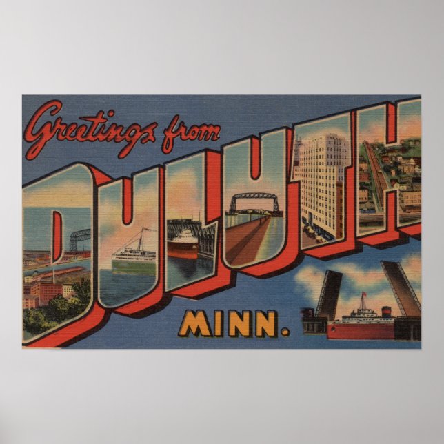 Duluth, Minnesota - Stora Brev Scenes Poster (Framsidan)