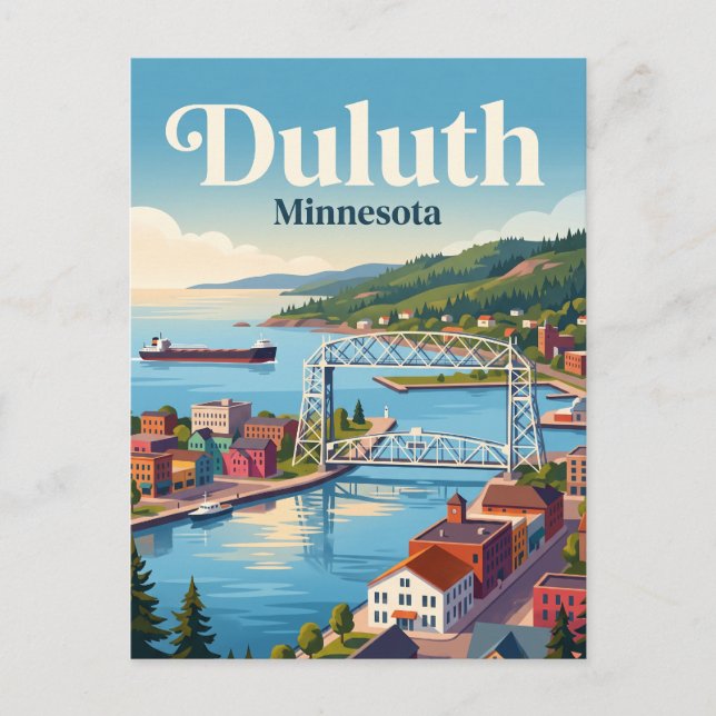 Duluth Minnesota Vykort (Framsida)