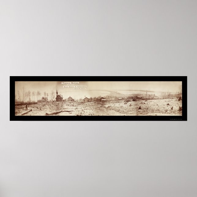 Duluth MN Waterfront Photo 1870 Poster (Framsidan)