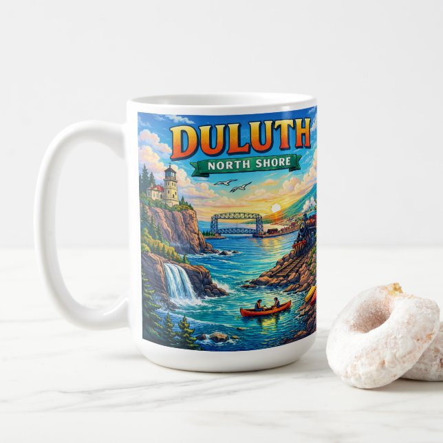 Duluth North Shore Minnesota Souvenir Kaffe Mugg (Med munk)