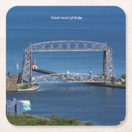 Duluth överbryggar flyg- hiss underlägg papper kvadrat