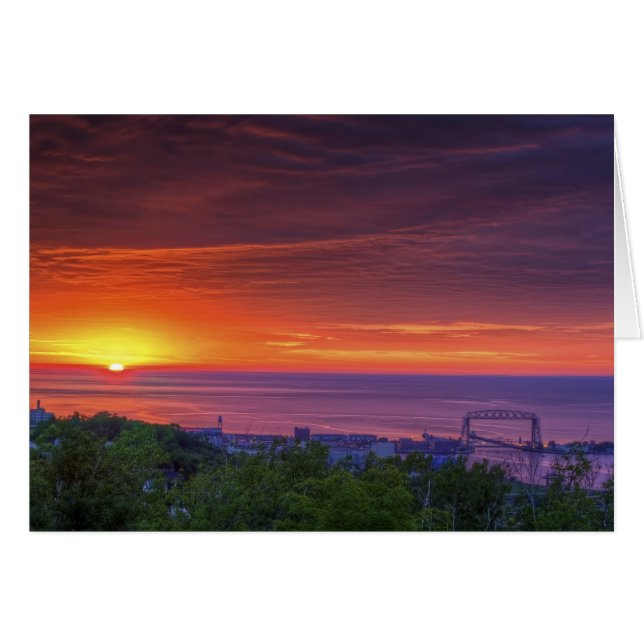 Duluth Sunrise OBS Kort (Framsidan Horizontal)