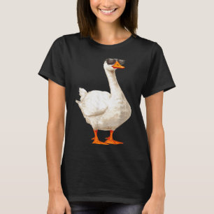 Dum Anka som bär Solglasögon Rolig Grafik T Shirt