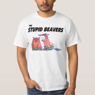 Dum bäverskjorta t shirt