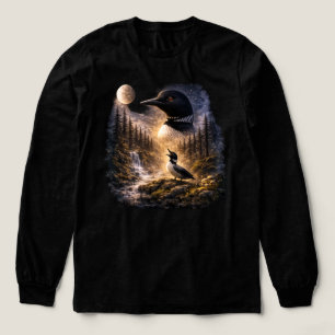  Dum Canadensis Varg Fågel Loon – Storlom Vrål T Shirt