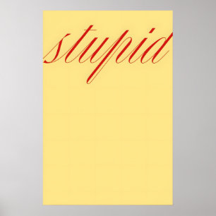 Dum citat Väggkonst – Minimalistisk typografi