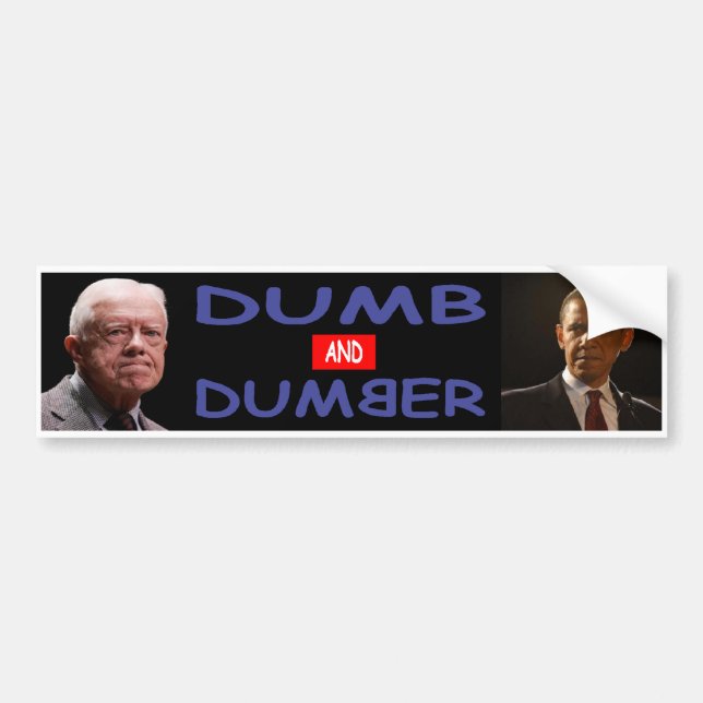 Dum demokratbildekal bildekal (Framsidan)