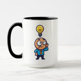 Dum Dum Idé Glödlampa Rolig Mugg