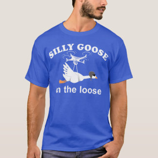 Dum gås på fri fot rolig dum gås pojke t shirt