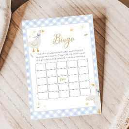 Dum Gås Randig Baby Shower Bingo Spel