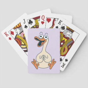 Dum gås, Sällsam, Rolig Tecknad Gås Casinokort